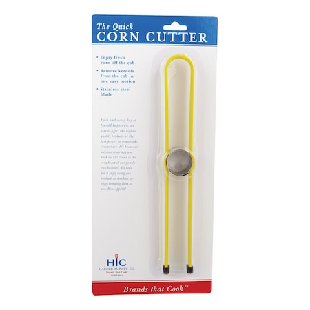 Harold Import Co Harold Import Yellow Stainless Steel Corn Cutter 42241